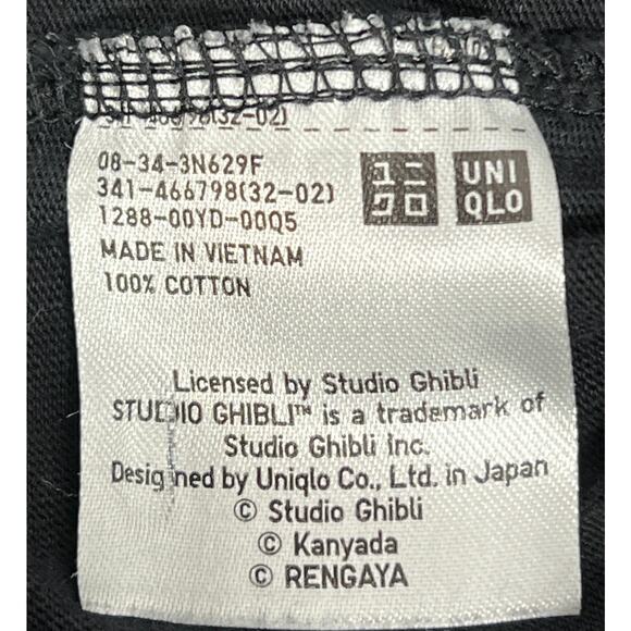 Spirited Away Studio Ghibli T-Shirt XL Black Red Goth Emo Graphic Uniqlo UT Tee - Picture 6 of 6